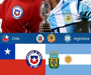 Puzle CHI - ARG, final Copa América 2015