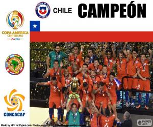 Puzle Chile, campeão Copa América 2016