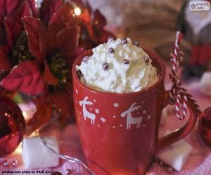 Puzle Chocolate para o copo de Natal