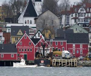 Puzle Cidade Antiga de Lunenburg, Canadá