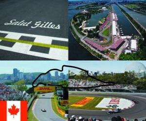 Puzle Circuito Gilles Villeneuve - Canadá -
