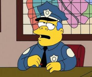 Puzle Clancy Wiggum - Chefe Wiggum e seu escritório