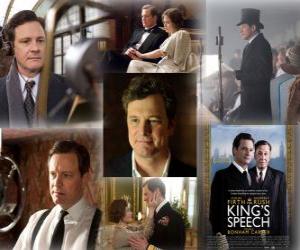 Puzle Colin Firth nomeado para o Oscar 2011 como melhor ator por O Discurso do Rei