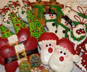 Puzle Cookies de Natal bonitas de várias formas