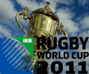 Puzle Copa do Mundo de Rugby 2011. É celebrada na Nova Zelândia a partir de 9 setembro - 23 outubro