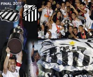 Puzle Copa Libertadores 2011 Campeão Santos FC