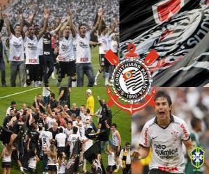 Puzle Corinthians, campeão do Campeonato Brasileiro de Futebol em 2011. Brasileirão 2011