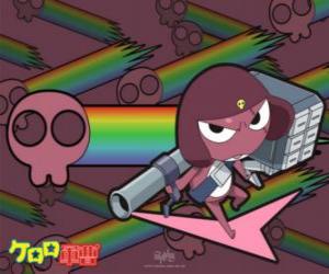 Puzle Corporal Giroro, um especialista em armas da serie de anime Sargento Keroro