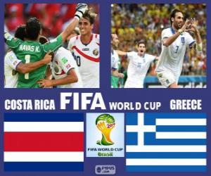 Puzle Costa Rica - Grécia, oitava final, Brasil 2014