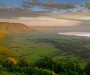 Puzle Cratera de Ngorongoro, Ngorongoro, na Tanzânia