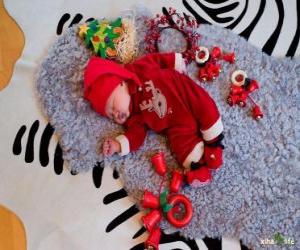 Puzle Criança ilusão sonhar durante a noite de Natal