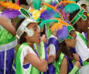 Puzle Crianças no Carnaval