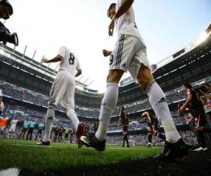 Puzle Cristiano Ronaldo e Kaká deixar o campo