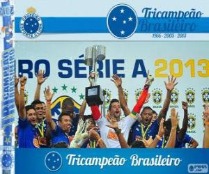 Puzle Cruzeiro, campeão do Campeonato Brasileiro de Futebol em 2013. Brasileirão 2013