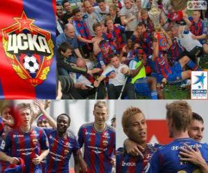 Puzle CSKA Moscou, campeão da Liga de futebol russo, Premier Liga 2012-2013