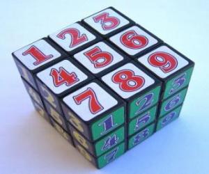 Puzle Cubo de Rubik com números