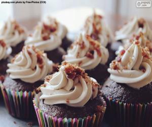 Puzle Cupcakes com cobertura