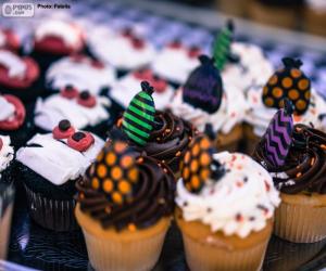 Puzle Cupcakes para o Halloween