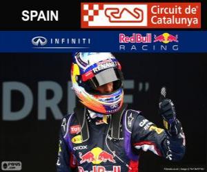 Puzle Daniel Ricciardo - Red Bull - GP da Espanha 2014, 3º classificado