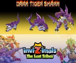 Puzle Dark Tiger Shark, última evolução. Invizimals Tribos Perdidas. O lado negro do mestre dos Invizimals não é uma criatura do mal