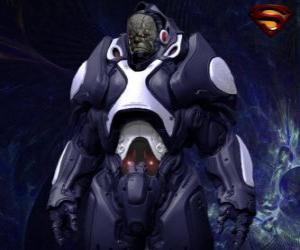 Puzle Darkseid, tirano de um mundo distante de Apokolips chamados de deuses cósmicos.