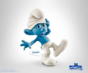 Puzle Desastrado é um bocado parvo mas tipo e Linguado - Os Smurfs, filme -