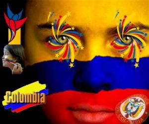 Puzle Dia da Independência da Colômbia comemora a 20 de julho de 1810
