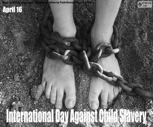 Puzle Dia Internacional Contra a Escravidão Infantil