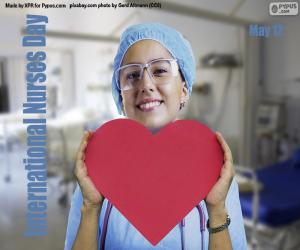 Puzle Dia Internacional da Enfermeira