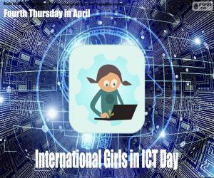 Puzle Dia Internacional das Meninas em TIC