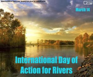 Puzle Dia Internacional de Ação para rios