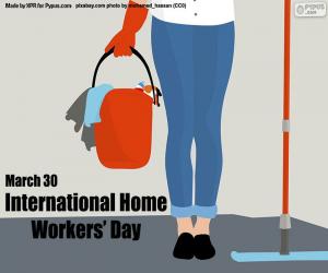 Puzle Dia Internacional dos Trabalhadores domésticos
