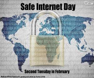 Puzle Dia Internacional seguro da Internet