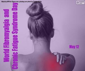 Puzle Dia Mundial da Fibromialgia e Síndrome da Fadiga Crônica