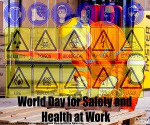Puzle Dia Mundial da segurança e saúde no trabalho