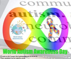 Puzle Dia Mundial do autismo