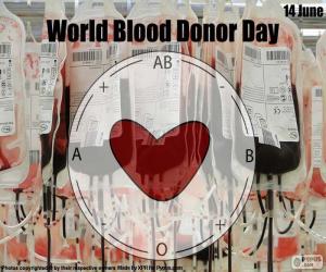 Puzle Dia Mundial do dador de sangue