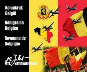 Puzle Dia Nacional da Bélgica é comemorado em 21 de julho. Em 1831, o primeiro rei belga jurou fidelidade à Constituição