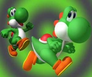 Puzle Dinossauro Yoshi é o melhor amigo do Mario