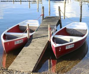 Puzle Dois barcos a remos