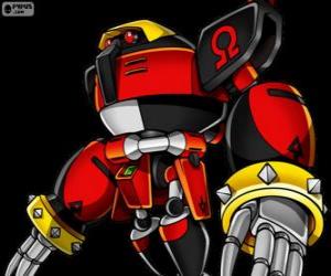 Puzle E-123 Omega, robô criado pelo Doutor Eggman