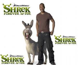 Puzle Eddie Murphy prevê a voz do Burro, o mais recente filme Shrek para Sempre