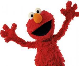 Puzle Elmo, sorrindo