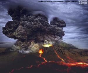 Puzle Erupção vulcânica