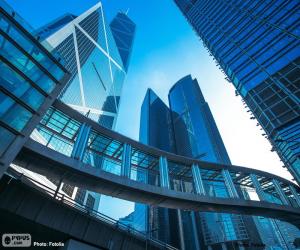 Puzle Escritórios de edifícios Hong Kong