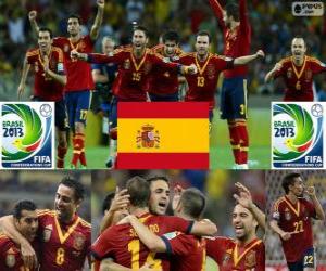 Puzle Espanha Copa das Confederações FIFA de 2013