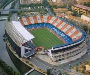 Puzle Estádio de Atlético de Madrid - Vicente Calderón -