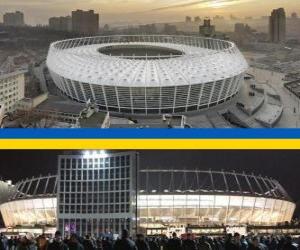 Puzle Estádio Olímpico de Kiev (69.055), Kiev - Ucrânia