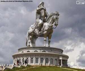 Puzle Estátua equestre de Genghis Khan, Mongólia