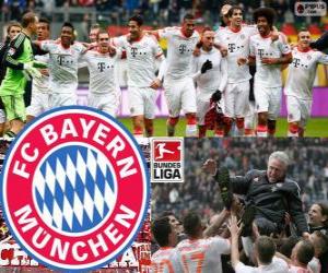 Puzle F. C. Bayern Munich, campeão da Bundesliga 2012-13